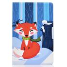 For Samsung Galaxy Tab S8 / Galaxy Tab S7 T870 Colored Drawing Horizontal Flip Leather Case with Holder & Card Slots & Sleep / Wake-up Function(Red Fox) - 2