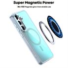 For Samsung Galaxy S23 5G Plating Gradient Discolor MagSafe Phone Case with Holder(Black) - 3