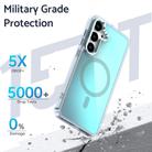 For Samsung Galaxy S23 5G Plating Gradient Discolor MagSafe Phone Case with Holder(White) - 2