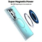 For Samsung Galaxy S25 Ultra 5G Plating Gradient Discolor MagSafe Phone Case with Holder(White) - 3