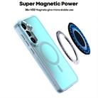 For Samsung Galaxy S23 FE 5G Plating Gradient Discolor MagSafe Phone Case with Holder(White) - 3