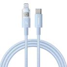 Baseus Display 20W Type-C to 8 Pin Fast Charging Cable, Length:1m(Blue) - 1