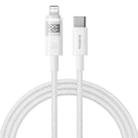 Baseus Display 20W Type-C to 8 Pin Fast Charging Cable, Length:1m(White) - 1