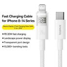 Baseus Display 20W Type-C to 8 Pin Fast Charging Cable, Length:1m(White) - 2