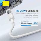 Baseus Display 20W Type-C to 8 Pin Fast Charging Cable, Length:1m(White) - 3