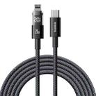 Baseus Display 20W Type-C to 8 Pin Fast Charging Cable, Length:2m(Black) - 1