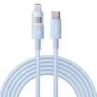 Baseus Display 20W Type-C to 8 Pin Fast Charging Cable, Length:2m(Blue) - 1