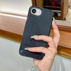 For iPhone 16e Glitter TPU Phone Case(Black) - 2