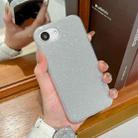 For iPhone 16e Glitter TPU Phone Case(Silver) - 2