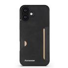 For iPhone 16 Plus Forwenw F5 Series Integrated Card Bag Phone Case(Black) - 2