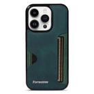 For iPhone 14 Pro Forwenw F5 Series Integrated Card Bag Phone Case(Green) - 2