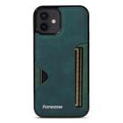 For iPhone 12 Forwenw F5 Series Integrated Card Bag Phone Case(Green) - 2