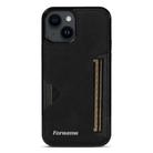For iPhone 14 Forwenw F5 Series Integrated Card Bag Phone Case(Black) - 2