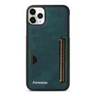 For iPhone 11 Pro Max Forwenw F5 Series Integrated Card Bag Phone Case(Green) - 2
