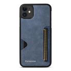 For iPhone 11 Forwenw F5 Series Integrated Card Bag Phone Case(Blue) - 2