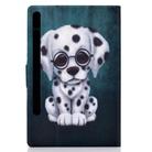For Samsung Galaxy Tab S8 / Galaxy Tab S7 T870 Colored Drawing Horizontal Flip Leather Case with Holder & Card Slots & Sleep / Wake-up Function(Speckled Dog) - 3