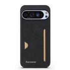 For Google Pixel 9 / 9 Pro Forwenw F5 Series Integrated Card Bag Phone Case(Black) - 2
