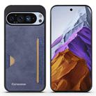 For Google Pixel 9 / 9 Pro Forwenw F5 Series Integrated Card Bag Phone Case(Blue) - 1