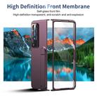For Samsung Galaxy Z Fold3 5G Integrated Skin Feel Fold Holder Phone Case(Burgundy) - 2