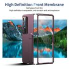 For Samsung Galaxy Z Fold4 Integrated Skin Feel Fold Holder Phone Case(Burgundy) - 2