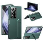 For Samsung Galaxy Z Fold5 Integrated Skin Feel Fold Holder Phone Case(Green) - 1