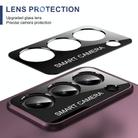 For Samsung Galaxy Z Fold5 Integrated Skin Feel Fold Holder Phone Case(Burgundy) - 3