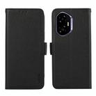 For Honor 400 ABEEL Side-Magnetic Litchi Pattern Leather RFID Phone Case(Black) - 1