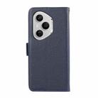 For Honor 400 Pro Global 160.8mm ABEEL Side-Magnetic Litchi Pattern Leather RFID Phone Case(Blue) - 3