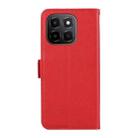 For Honor X6c 4G ABEEL Side-Magnetic Litchi Pattern Leather RFID Phone Case(Red) - 3