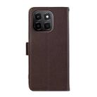 For Honor X6c 4G ABEEL Side-Magnetic Litchi Pattern Leather RFID Phone Case(Brown) - 3