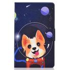 For Samsung Galaxy Tab A7 10.4 2020 T500 Colored Drawing Electric Pressed Horizontal Flip Leather Case, with Holder & Card Slots(Dog) - 2