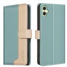 For Samsung Galaxy M06 5G / F06 5G Color Matching RFID Anti-theft Leather Phone Case(Green) - 1