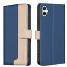 For Samsung Galaxy M06 5G / F06 5G Color Matching RFID Anti-theft Leather Phone Case(Blue) - 1