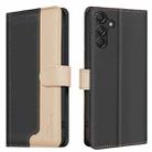 For Samsung Galaxy M36 5G Color Matching RFID Anti-theft Leather Phone Case(Black) - 1