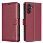 For Samsung Galaxy M36 5G6 5G Litchi Texture RFID Anti-theft Leather Phone Case(Red) - 1