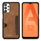 For Samsung Galaxy A32 5G / M32 5G Forwenw F5 Series Integrated Card Bag Phone Case(Brown) - 1
