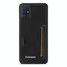 For Samsung Galaxy A51 Forwenw F5 Series Integrated Card Bag Phone Case(Black) - 2