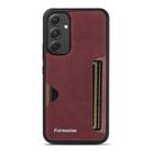 For Samsung Galaxy A54 5G Forwenw F5 Series Integrated Card Bag Phone Case(Red) - 2