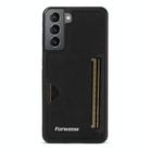 For Samsung Galaxy S21 5G Forwenw F5 Series Integrated Card Bag Phone Case(Black) - 2