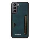 For Samsung Galaxy S21 5G Forwenw F5 Series Integrated Card Bag Phone Case(Green) - 2