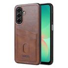 For Samsung Galaxy A26 5G AZNS K1 Series Card Slot Business Phone Case(Brown) - 1
