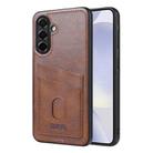 For Samsung Galaxy A36 5G AZNS K1 Series Card Slot Business Phone Case(Brown) - 1