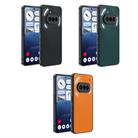 For Nothing Phone 3a Ultra-thin Plain Skin Leather Phone Case(Orange) - 2