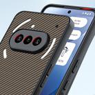 For Nothing Phone 3a Ultra-thin Carbon Fiber Texture Printing Phone Case(Gold) - 3