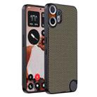 For Nothing CMF Phone 2 Pro Ultra-thin Carbon Fiber Texture Printing Phone Case(Gold) - 1