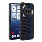 For Nothing Phone 3a Ultra-thin Carbon Fiber Texture Printing Phone Case(Black Blue) - 1