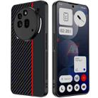 For Nothing Phone 3a Pro Ultra-thin Carbon Fiber Texture Printing Phone Case(Black Red) - 1