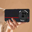 For Nothing Phone 3a Pro Ultra-thin Carbon Fiber Texture Printing Phone Case(Black Yellow) - 2