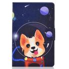 For Samsung Galaxy Tab S8 / Galaxy Tab S7 T870 Colored Drawing Horizontal Flip Leather Case with Holder & Card Slots & Sleep / Wake-up Function(Space Dog) - 2