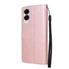 For Samsung Galaxy S25 Edge 5G 3-Card Slots Multifunctional Leather Phone Case(Rose Gold) - 3